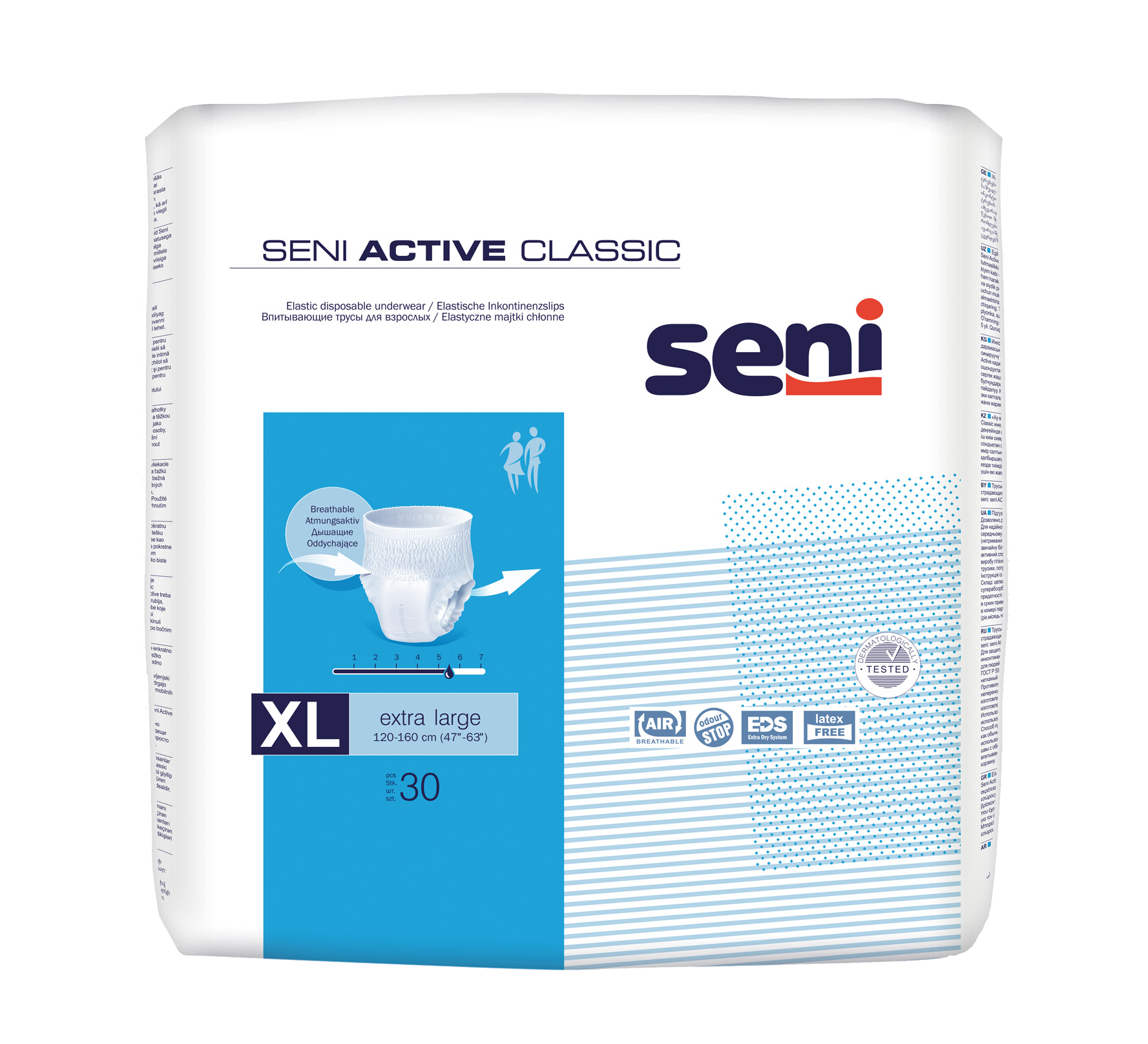 Seni Active Classic Inkontinenzpants, Gr. XL, 30 Stück